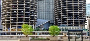 Read more about the article Grown-up Travel Guide Daily Photo: Car parking at Marina City, Chicago, USA