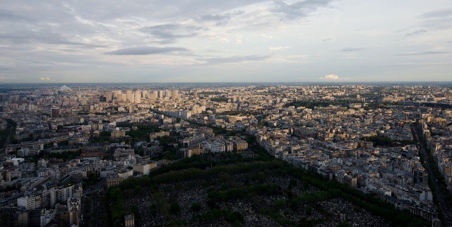 View from Tour Montparnasse, Paris, France