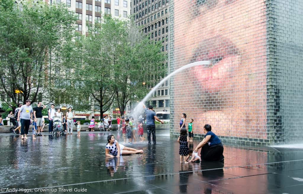 Crown fountain