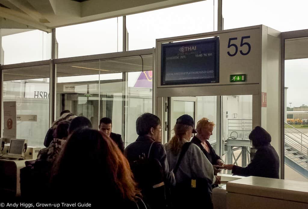 Thai First Class A380 Boarding Paris