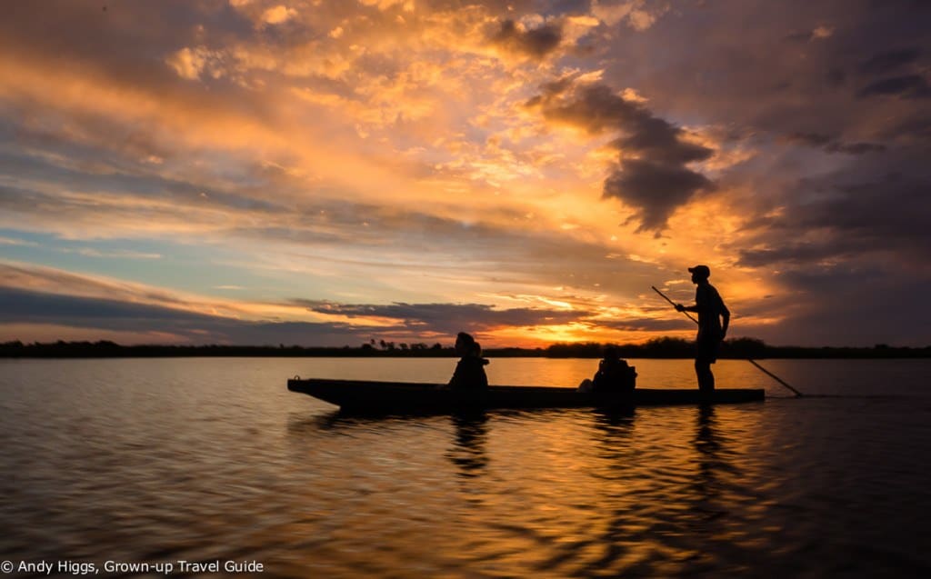 Mokoro sunset