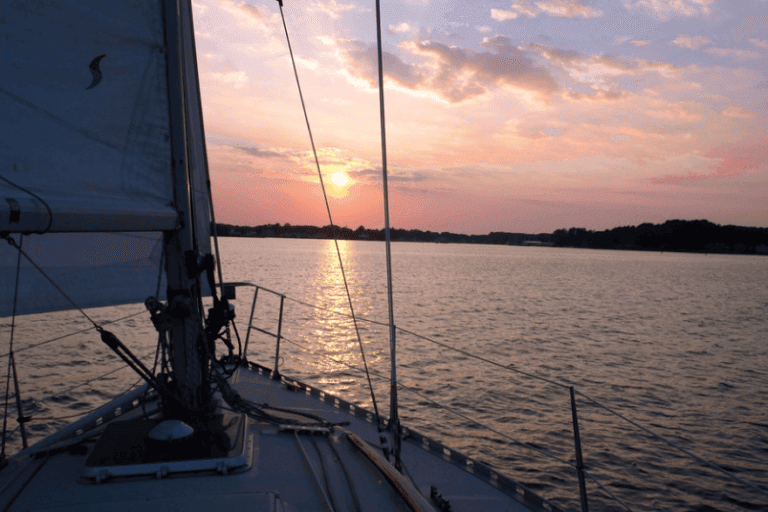 Sailing into the sunset on Chesapeake Bay