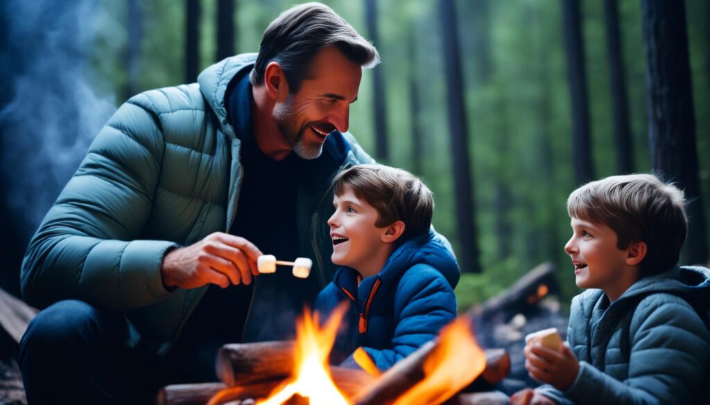 Father-son trip ideas, camping adventure